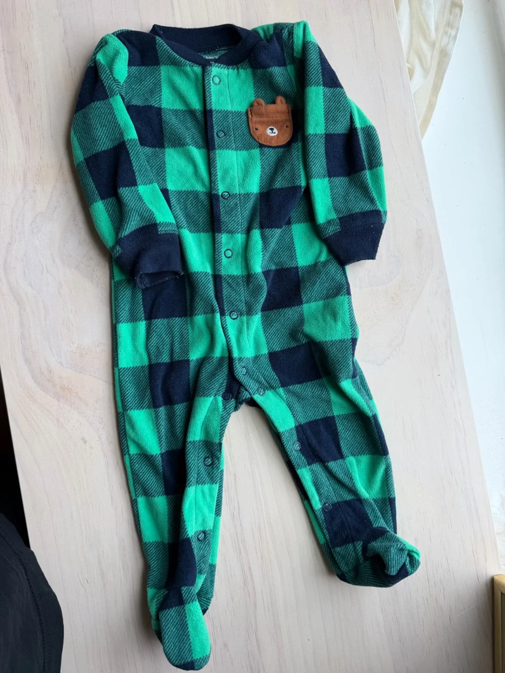 Baby Boy Carter's Bear Fleece Sleep & Play